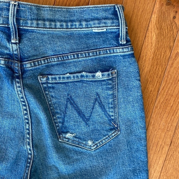 MOTHER THE INSIDER ANKLE DOOM AND BLOOM HI RISE ANKLE FLARE BOOTCUT STRETCH JEAN - Picture 9 of 16